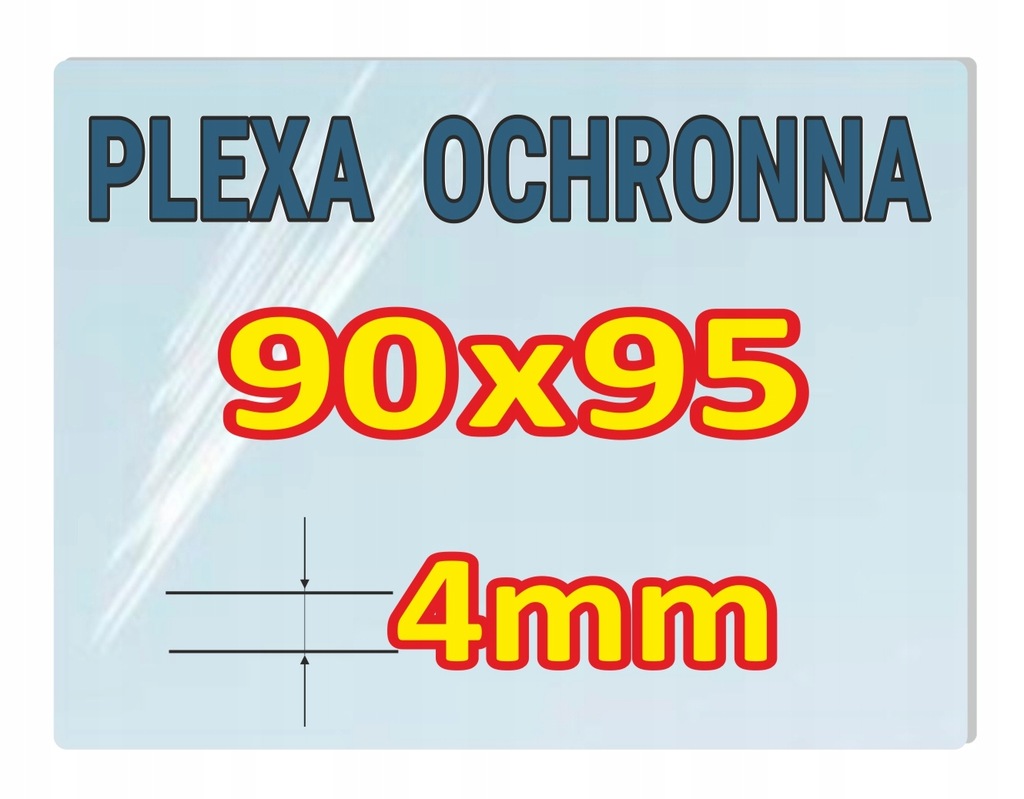 Osłona z plexi, ochronna 90x95 antywirusowa