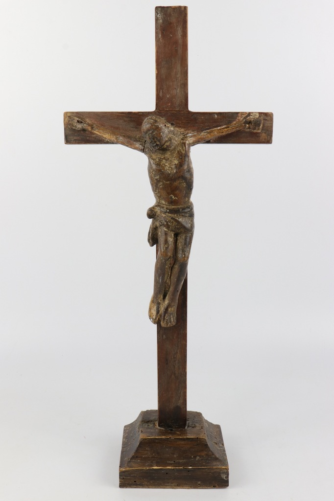 Rzeźba drewno Pasyjka polichromowane XVII XVIII w Antyk