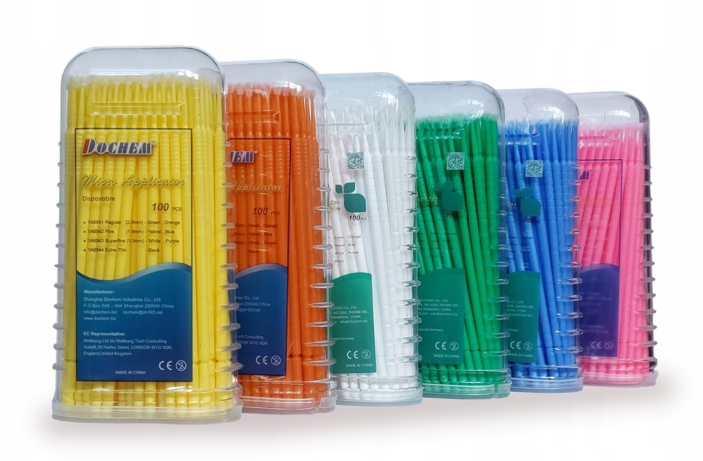 Mikroaplikatory pędzelki 1,0 mm RÓŻOWE