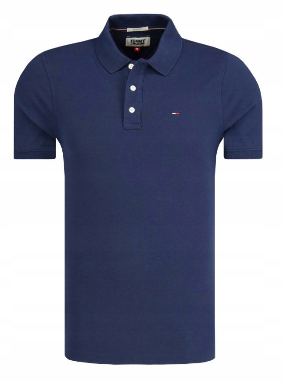 KOSZULKA POLO TOMMY HILFIGER SLIM GRANATOWA / L