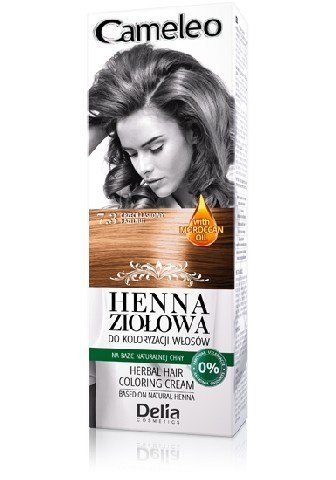 Delia Cosmetics Cameleo Henna Ziołowa nr 7.3 orzec