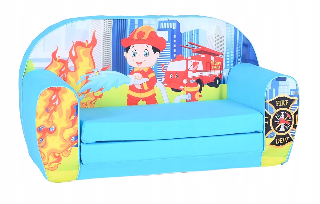 Sofa dla dzieci Knorrtoys strażak wielokolorowa