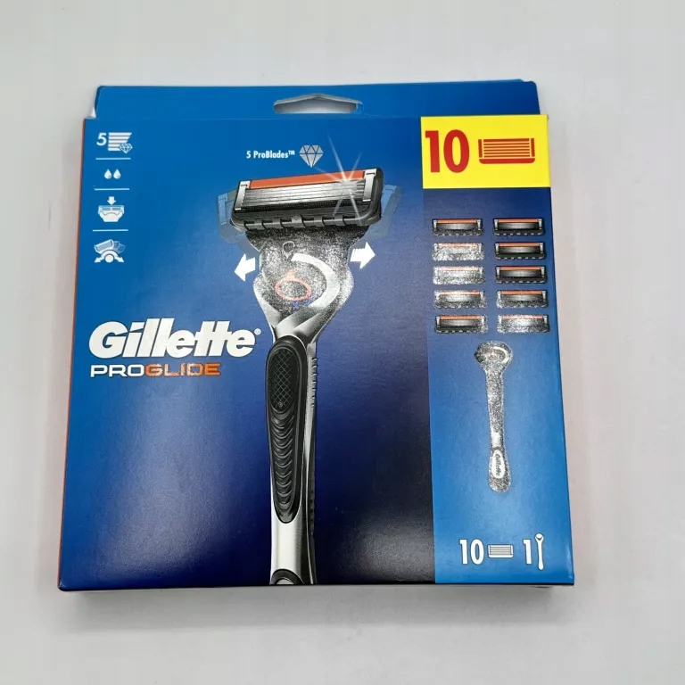 MASZYNKA GILLETTE PROGLIDE + 10 OSTRZY