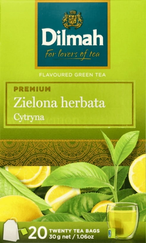 Dilmah Herbata Zielona Cytryna 20x1,5g Saszetki