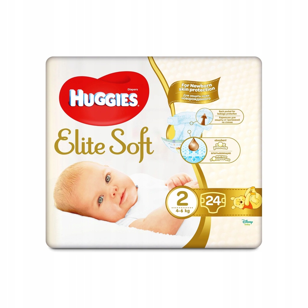 Купить HUGGIES Elite Soft Новорожденный 2 (4-6 кг) 24 шт.: отзывы, фото, характеристики в интерне-магазине Aredi.ru