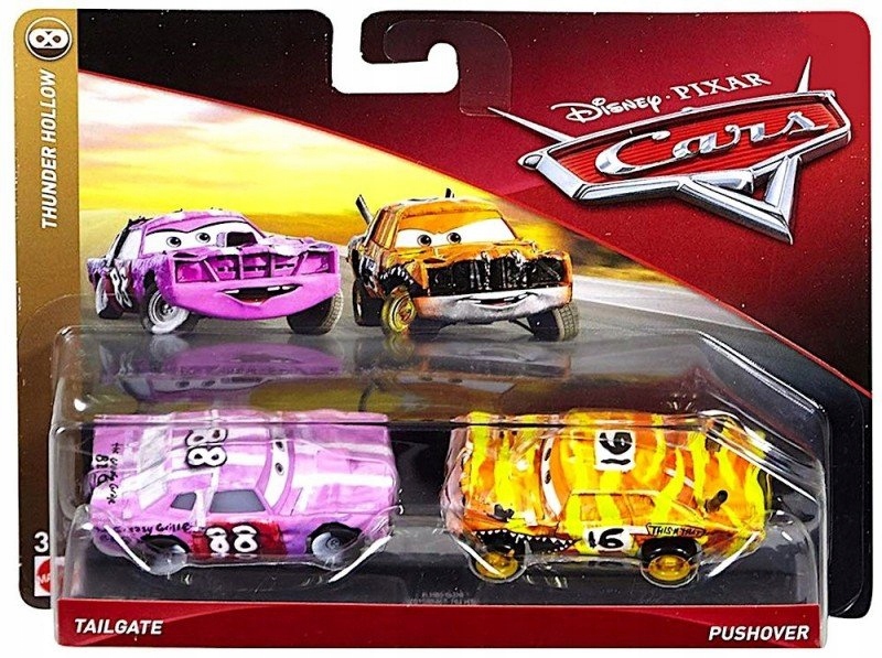 MATTEL Auta. Cars. Tailgate i Pushover 2-pak FLH65