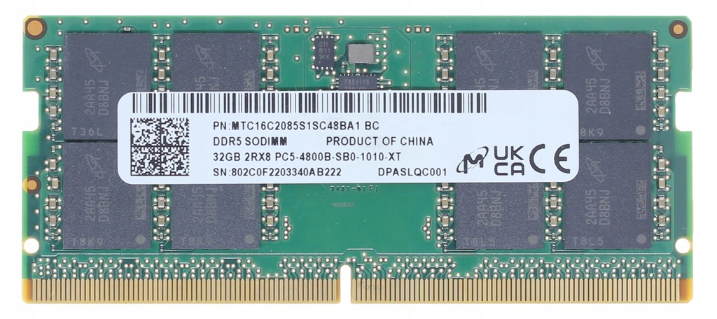 PCパーツ DDR5 PC5-4800B-SC0-1010-XT 16GB (8GBx2) DDR5 SODIMM baranów 8GB 4800MHz pamięć laptopa DDR5 8GB
