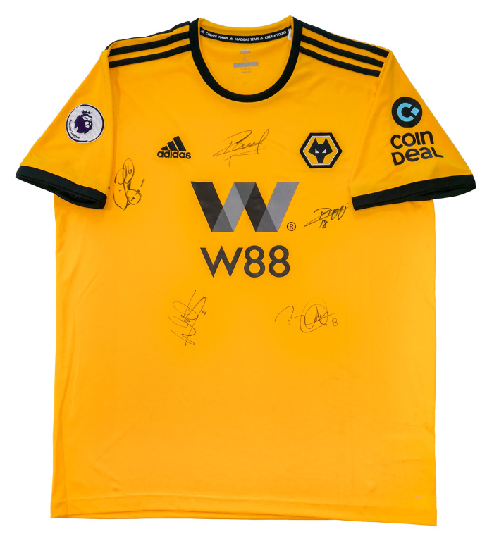 KOSZULKA WOLVERHAMPTON WANDERERS F.C. Z PODPISAMI