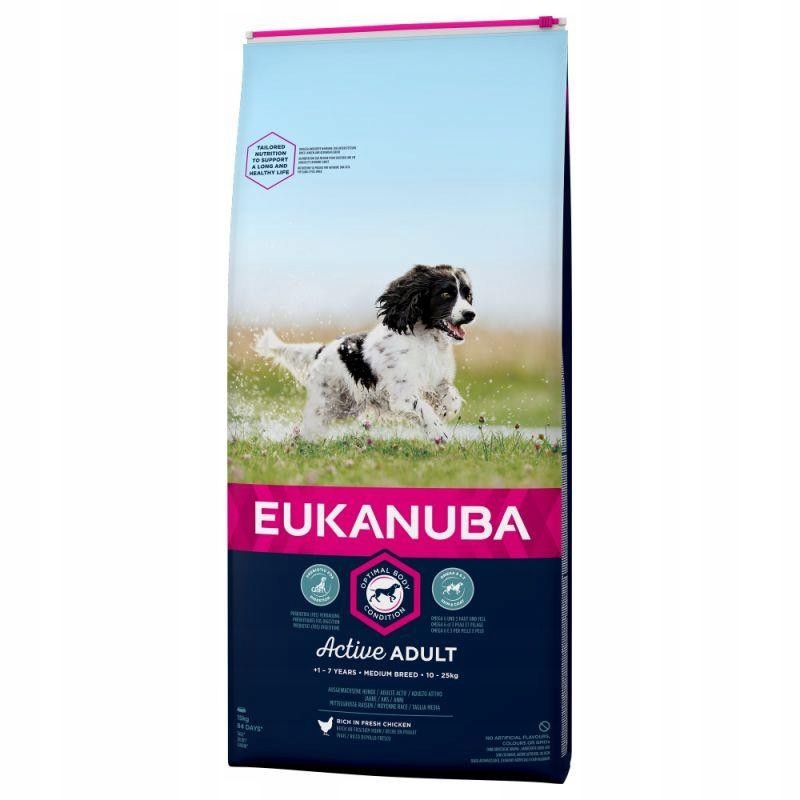 Karma Eukanuba Active Adult Medium Breed 15kg