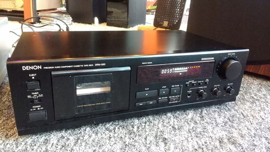 DOBRY MAGNETOFON DENON DRM-550 KURIER 0ZŁ