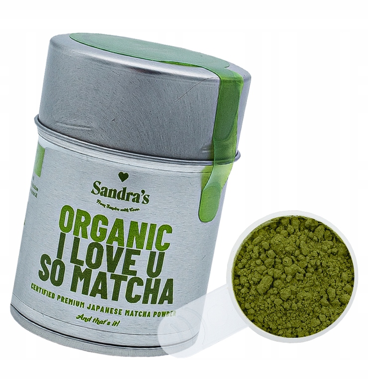 SANDRA'S MATCHA HERBATA ZIELONA KETO PREMIUM 40G