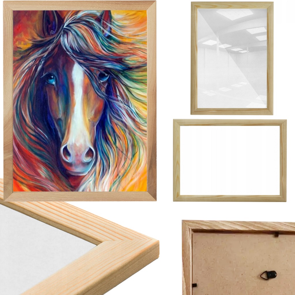 RAMKA DO HAFTU DIAMENTOWEGO DREWNIANA DOPASOWANA DIAMOND PAINTING 25x30 CM