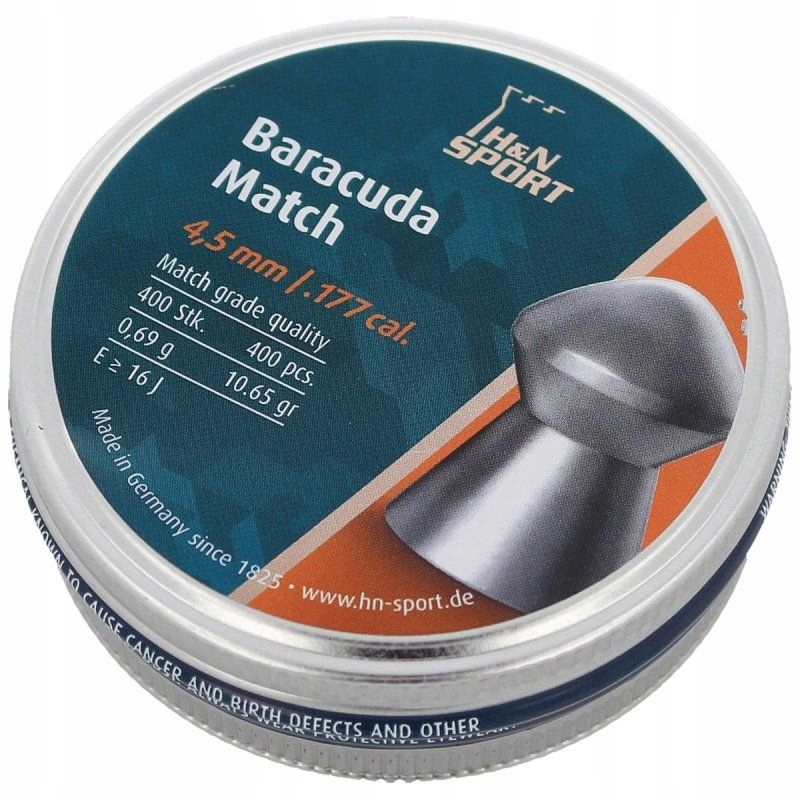 Śrut H&N Baracuda Match 4.5mm 400szt (92284500