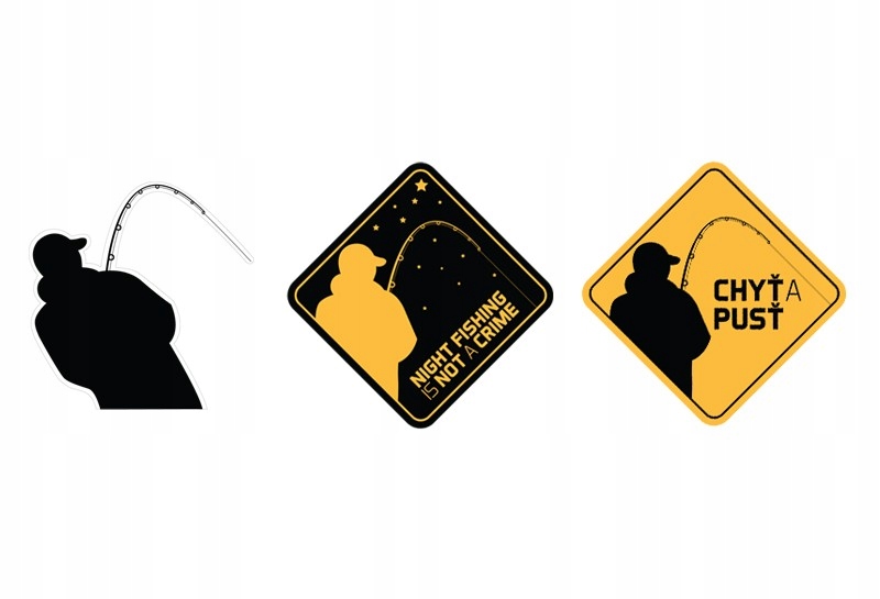 Naklejka Wędkarska Delphin 7x7cm