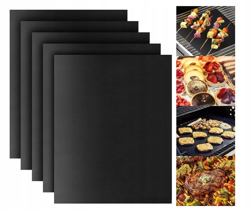 ZESTAW 5 MAT DO GRILLOWANIA, NIEPRZYWIERAJĄCE
