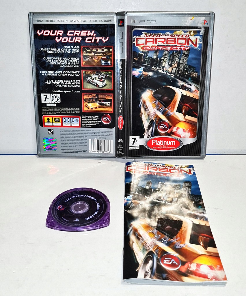 NEED FOR SPEED CARBON OWN THE CITY PSP 3XA