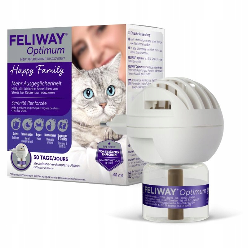 Feromony dla kota Feliway Optimum wkład z dyfuzorem