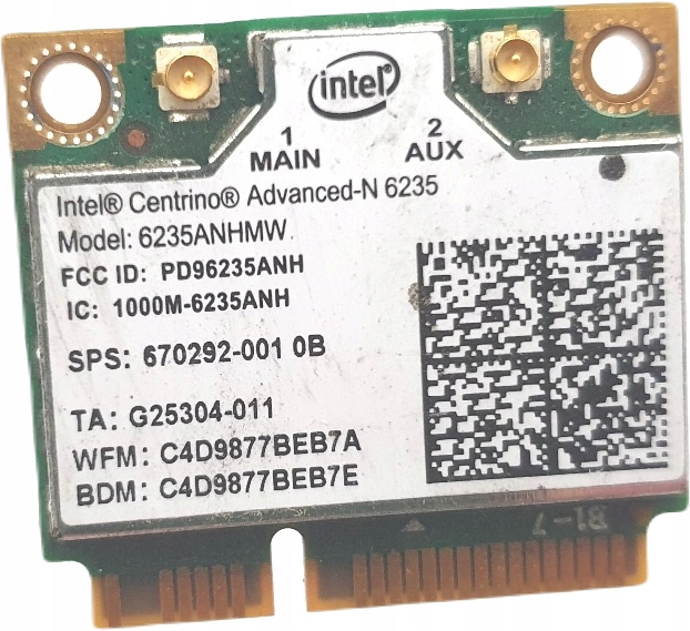 Karta sieciowa Intel 6235ANHMW