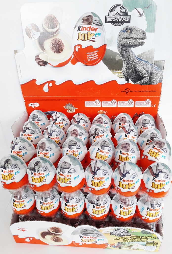 FERRERO KINDER JOY SERIA JURASSIC WORLD 72 szt