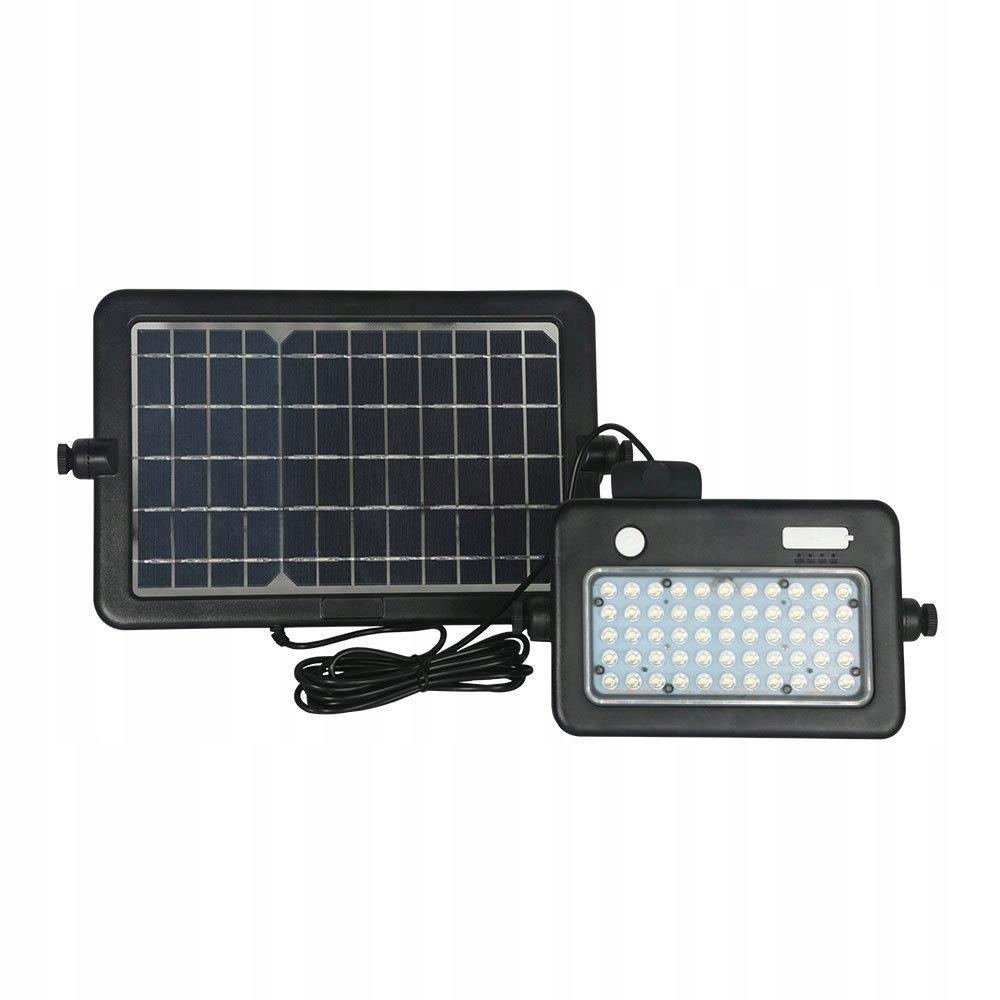 Naświetlacz LED Solarny V-TAC 10W USB Czarny IP65 VT-788-10 4000K 1100lm
