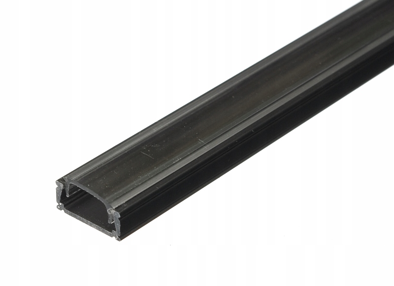 Profil aluminiowy MINILUX 1m czarny + klik transp
