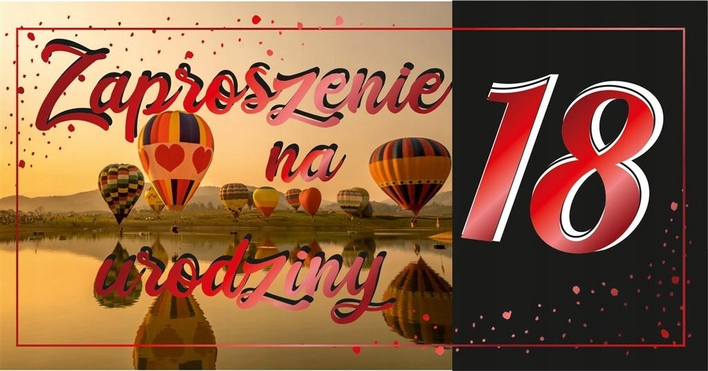 ZAPROSZENIE URODZINY Z105 (10SZT.) -