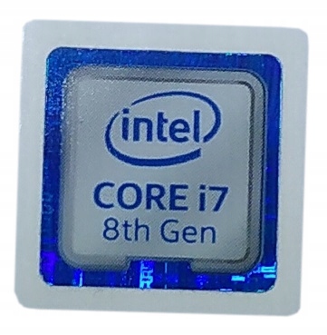 Naklejka Intel Core i7 8th Gen