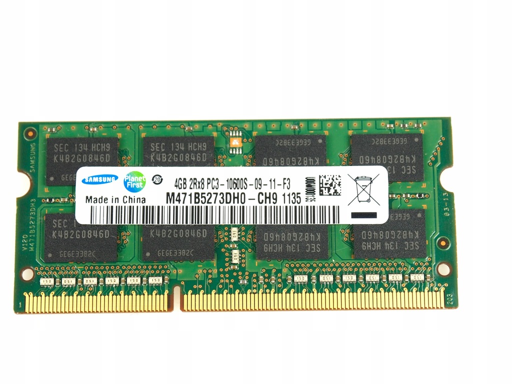 Samsung NP300E7A pamięć DDR3 4GB 10600s 1333MHz