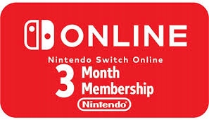 Nintendo Switch Online 3 miesiące KOD Wysyłka/3MIN