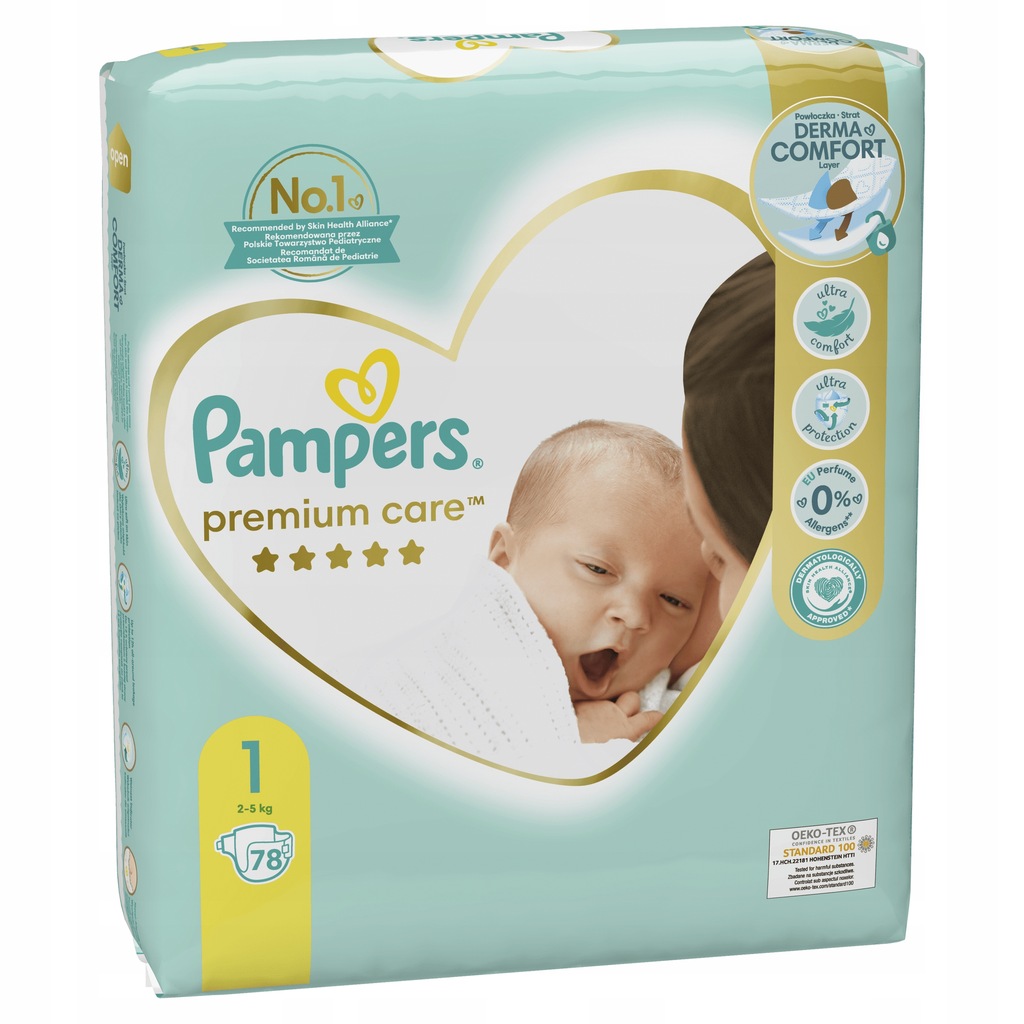 Купить Подгузники Pampers Premium Care 1 для новорожденных 78: отзывы, фото, характеристики в интерне-магазине Aredi.ru