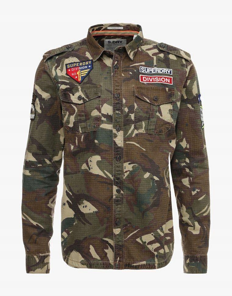 B3D105*SUPERDRY KOSZULA - KHAKI 2XL C01