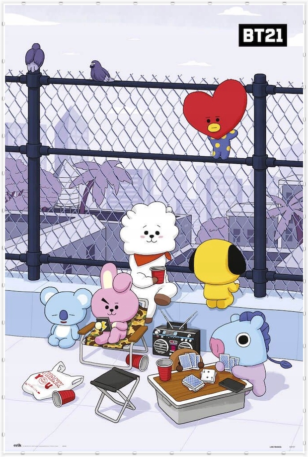 Купить Постер Bangtan Boys BTS BT21 Azotea 61x91,5 см: отзывы, фото, характеристики в интерне-магазине Aredi.ru