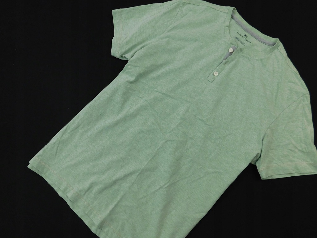 0705d39 M&S koszulka MĘSKA zielona GUZIKI M