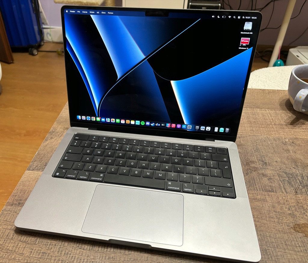 Laptop MacBook Pro 14,2 " Apple M 16 GB / 512 GB szary