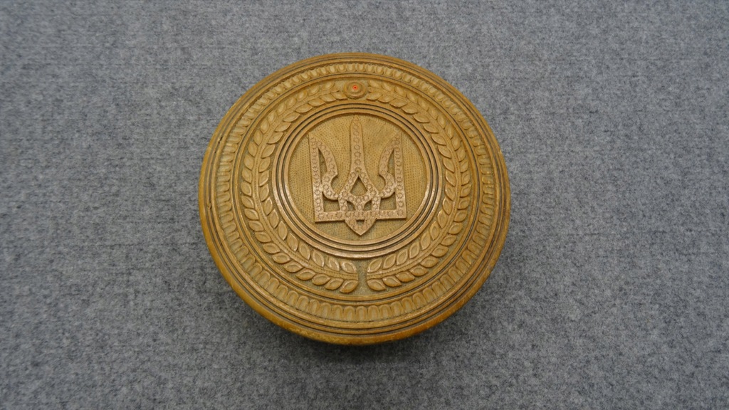 Herb Ukrainy pudełko na drobiazgi trójząb tryzub