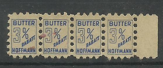 Pasek znaczków  - Butter Rabat Hoffmann - 4 szt