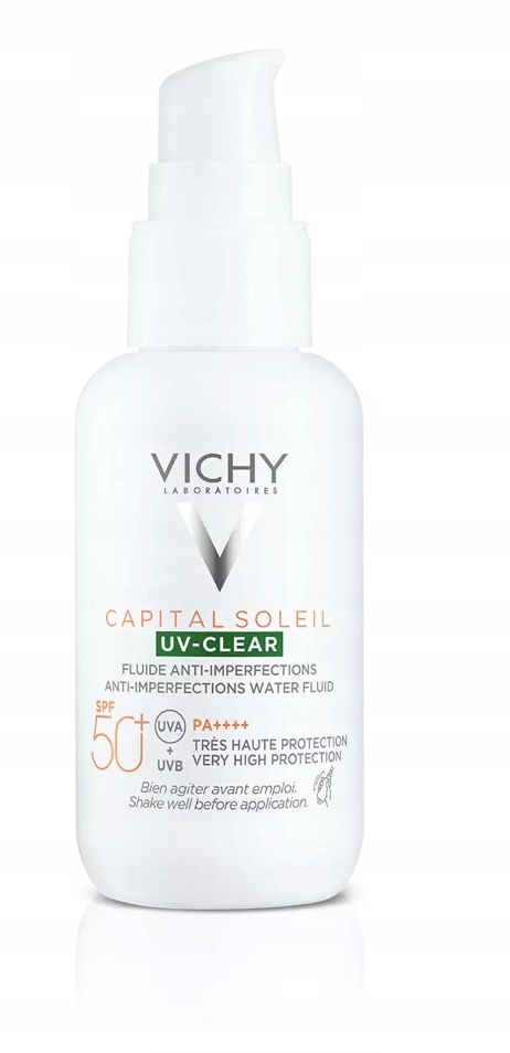 Vichy Capital Soleil UV-CLEAR FLUID PRZECIW NIEDOSKONAŁOŚCIOM SPF50 40ml