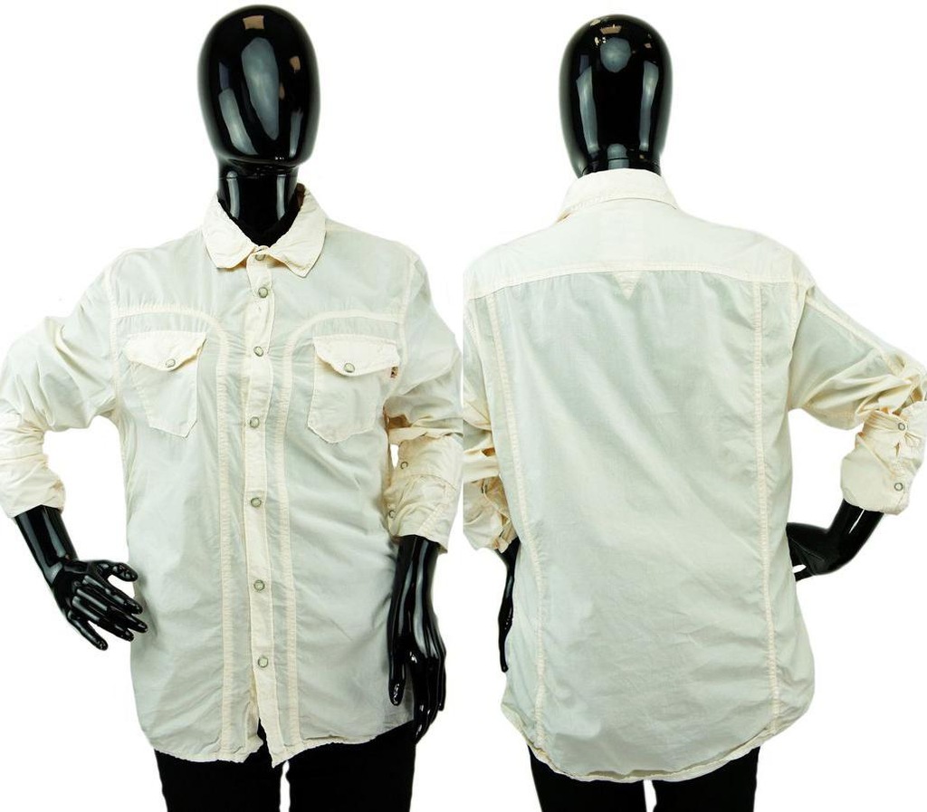 GUESS Brzoskwiniowa koszula gładka (XL)