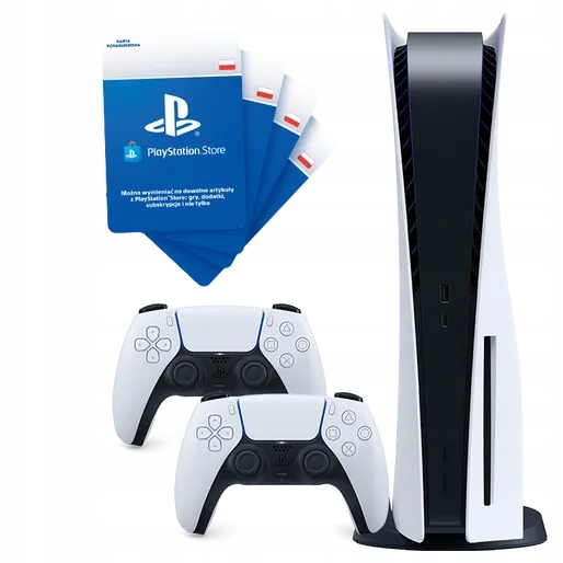 Konsola Sony PlayStation 5 + Pad + 4 vouchery