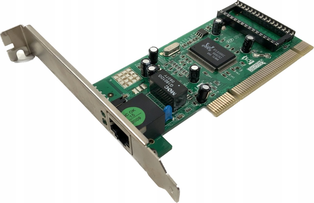 Karta sieciowa wewnętrzna DIGITUS 1x 10/100/1000Mbps Gigabit Ethernet PCI