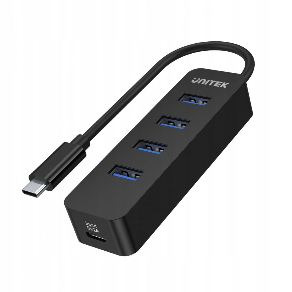 Unitek Hub USB-C 4x USB-A 3.1 Aktywny 10W H1117B