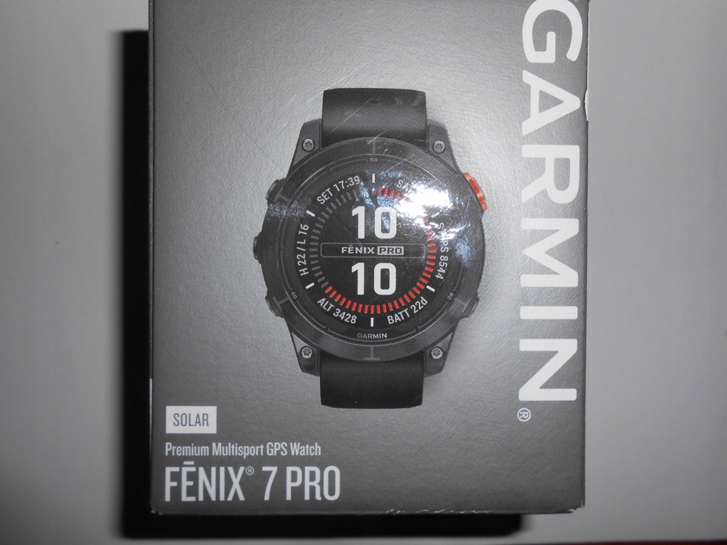 NOWY SMARTWATCH GARMIN FENIX 7 PRO SOLAR GPS 10ATM CZARNY