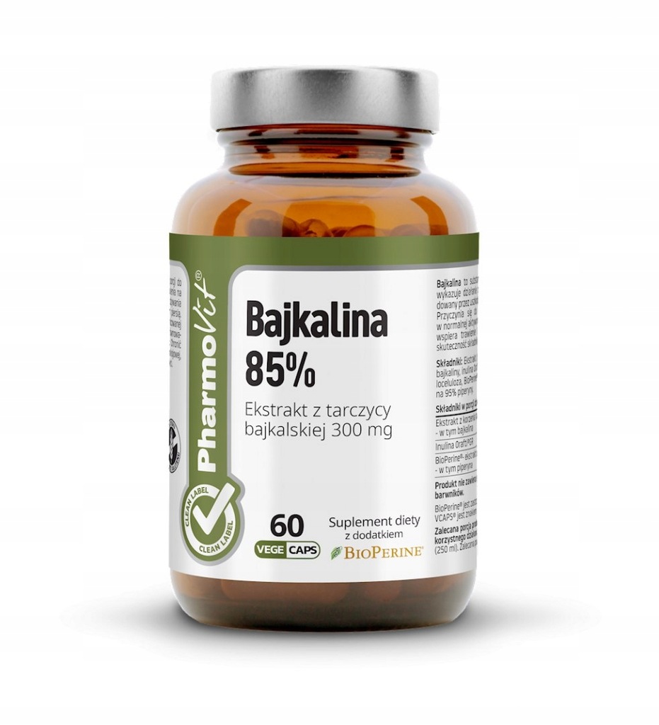 BAJKALINA 60 KAPSUŁEK 33,18 g - PHARMOVIT (CLEAN L