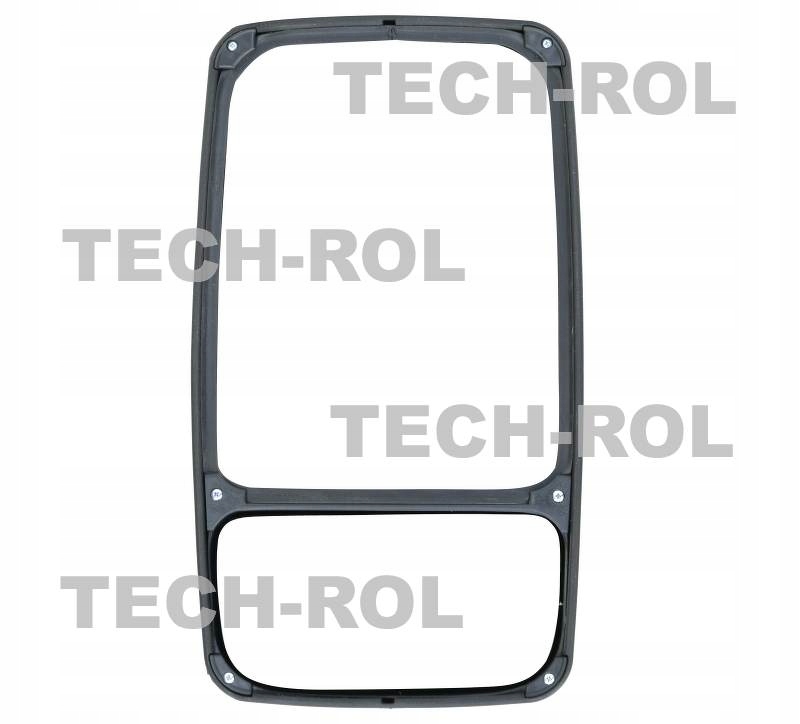 Lusterko samochodowe lewe 330 mm / 185 mm obejma 20 mm-32 mm C33-2S Cross