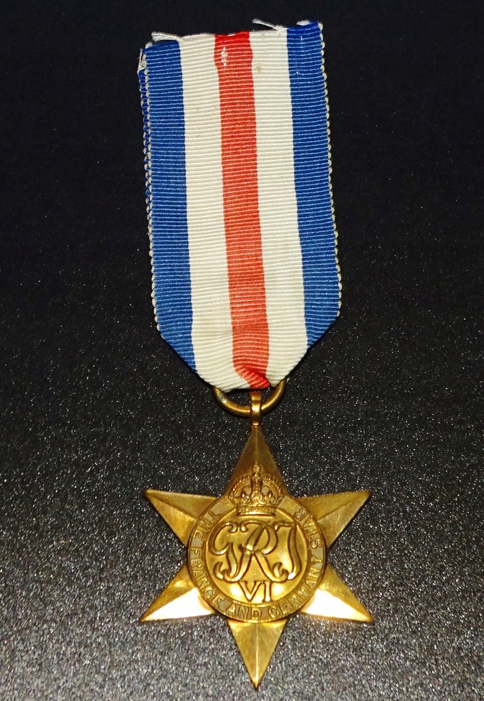 Gwiazda Francji i Niemiec Brytyjska - medal kampanii brytyjskich oryginał