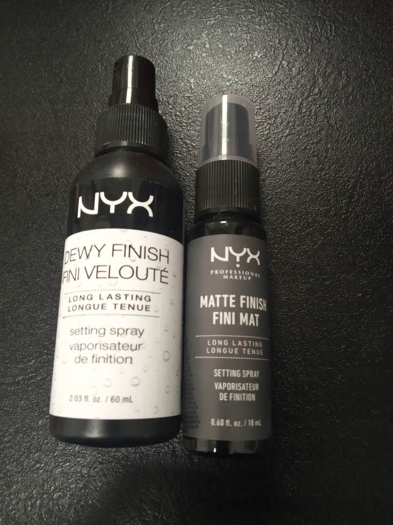 NYX dewy matte finish zestaw setting spray