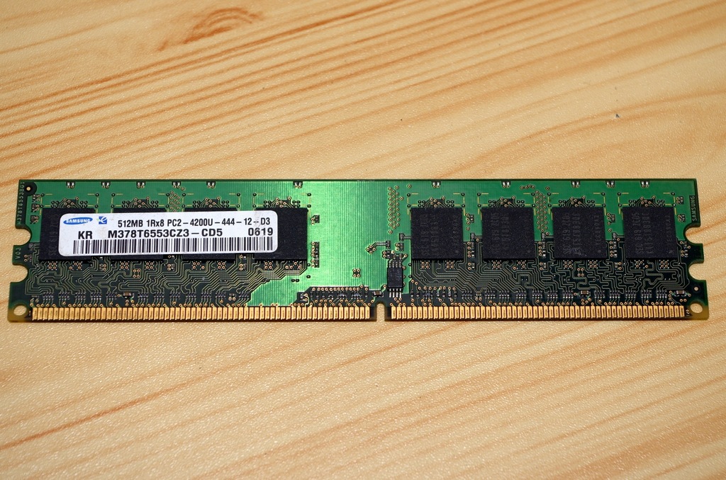 512MB 1Rx8 PC2-4200U-444-D3