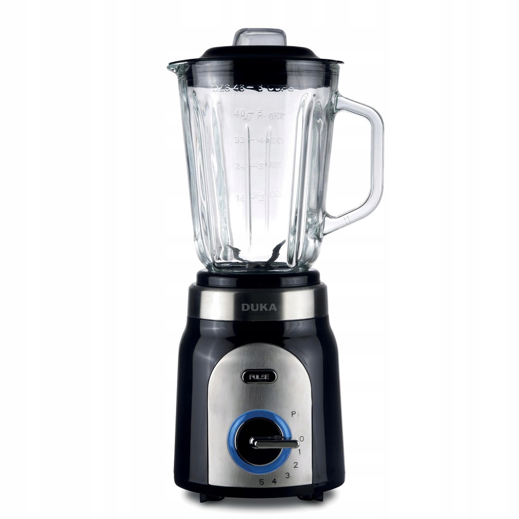 BLENDER KIELICHOWY +AKCESORIA 1,5L CZARNY DUKA 12039152683