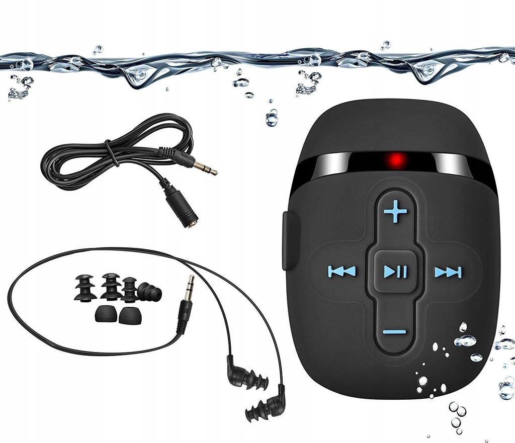 Wodoodporny odtwarzacz MP3 8 GB do pływania