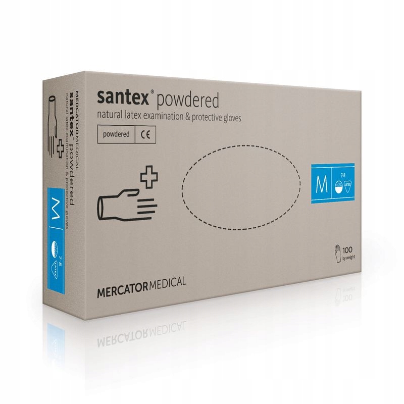 Rękawice Mercatormedical Santex powdered M 100szt